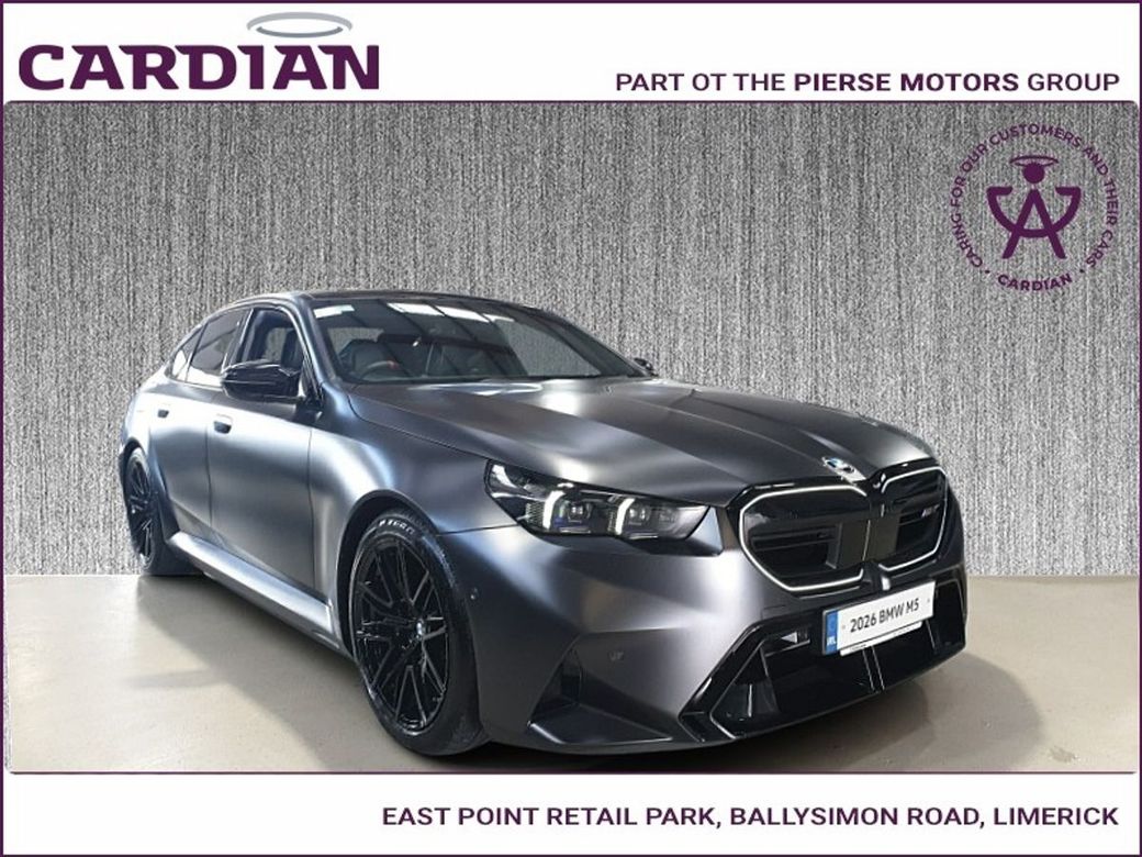 Image for 2026 BMW M5 M5 22.1kWh Steptronic xDrive 4Dr Auto Pan roof, Frozen Grey, Cream interior, 20 Black alloys
