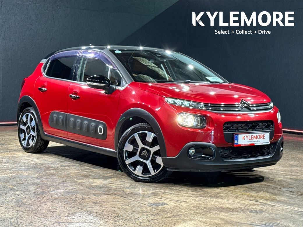 Image for 2018 Citroen C3 1.2 AUTOMATIC COLORADO EDITION - SUEDE/BROWN LEATHER UPHOLSTERY - RED/BLACK TWO TONE - FACTORY ALLOYS - CRUISE CONTROL - REAR CAMERA