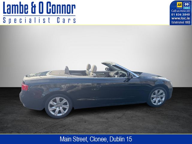 Image for 2010 Audi A5 CABRIOLET 2.0 TDI SE * BLACK / CREAM LEATHER * SERVICE HISTORY * NEW T/BELT *BEST AVAILABLE *