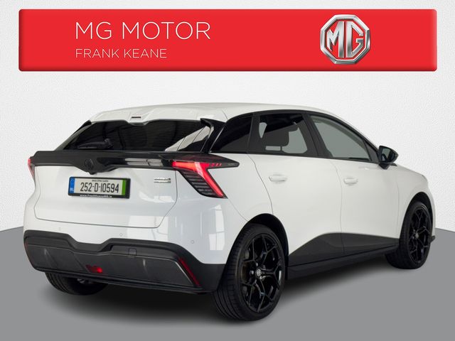 Image for 2025 MG MG4 STANDARD RANGE EXCITE 49KW**19 INCH BLACK ALLOY**FULL BLACK INTERIOR**REVERSE CAMERA**REVERSE SENSORS**APPLE CARPLAY**ANDROID AUTO**DRIVE MODES**LANE ASSIST**ELECTRONIC HANDBRAKE**DIGITAL DASH**