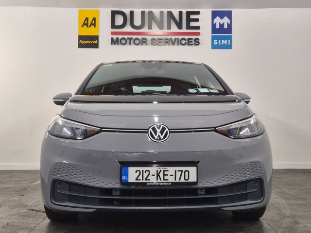 Image for 2021 Volkswagen ID.3 **PRO 150 KW**LIFE**58KWH**5DR AUTO**2 KEYS*SAT NAV**HEATED SEATS**HEATED STEERING WHEEL**PARKING SENSORS**LOW KMS**POWER-FOLD MIRRORS**COLLISION WARNING**ADAPTIVE CRUISE CONTROL**CARPLAY** WARRANTY**