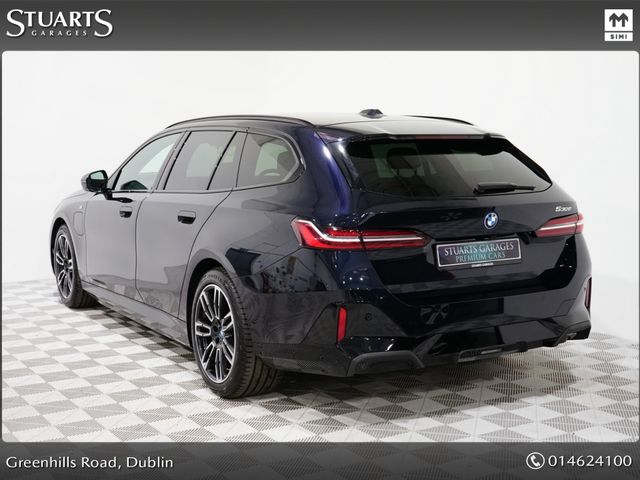 Image for 2025 BMW 5 Series TOURING 530e M-SPORT CARBON BLACK METALLIC, BLACK VEGANZA INTERIOR, HEATED SEATS, HARMAN KARDON SOUND SYSTEM, POWERED BOOT, REVERSING CAMERA