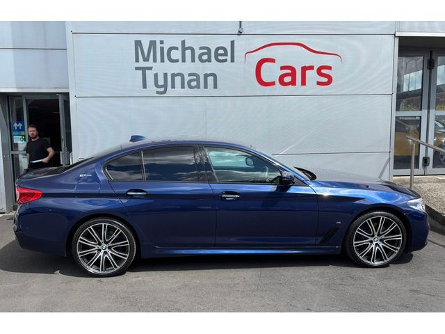 Image for 2018 BMW 5 Series 530e M Sport, Pro Pack PHEV, 20" Alloys, Reverse Camera, Harman Kardon Sound System, Black Leather, Heated Seats, Climate Control, Parking Sensors, Satellite Navigation, Privacy Glass 