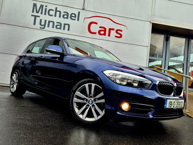 Image for 2019 BMW 1 Series 116d 1.5 Diesel Auto Parking Sensors + 17'' Alloys + Cream Leather Interior + Auto Lights + Satnav
