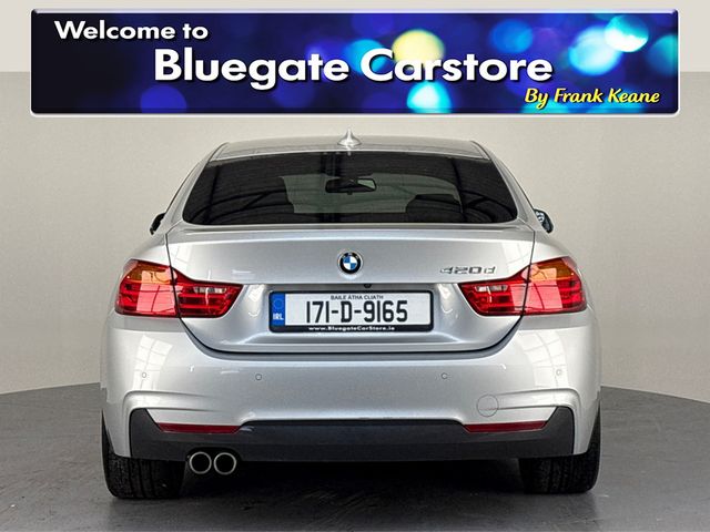 Image for 2017 BMW 4 Series 420D M SPORT**HARMON KARDON SOUNDSYSTEM**HEATED CREAM LEATHER INTERIOR**DRIVE MODES**PADDLE SHIFTERS**WIDE I-DRIVE SCREEN**BLUETOOTH MEDIA**CRUISE CONTROL**REVERSE CAMERA**PARKING SENSORS**ISOFIX**