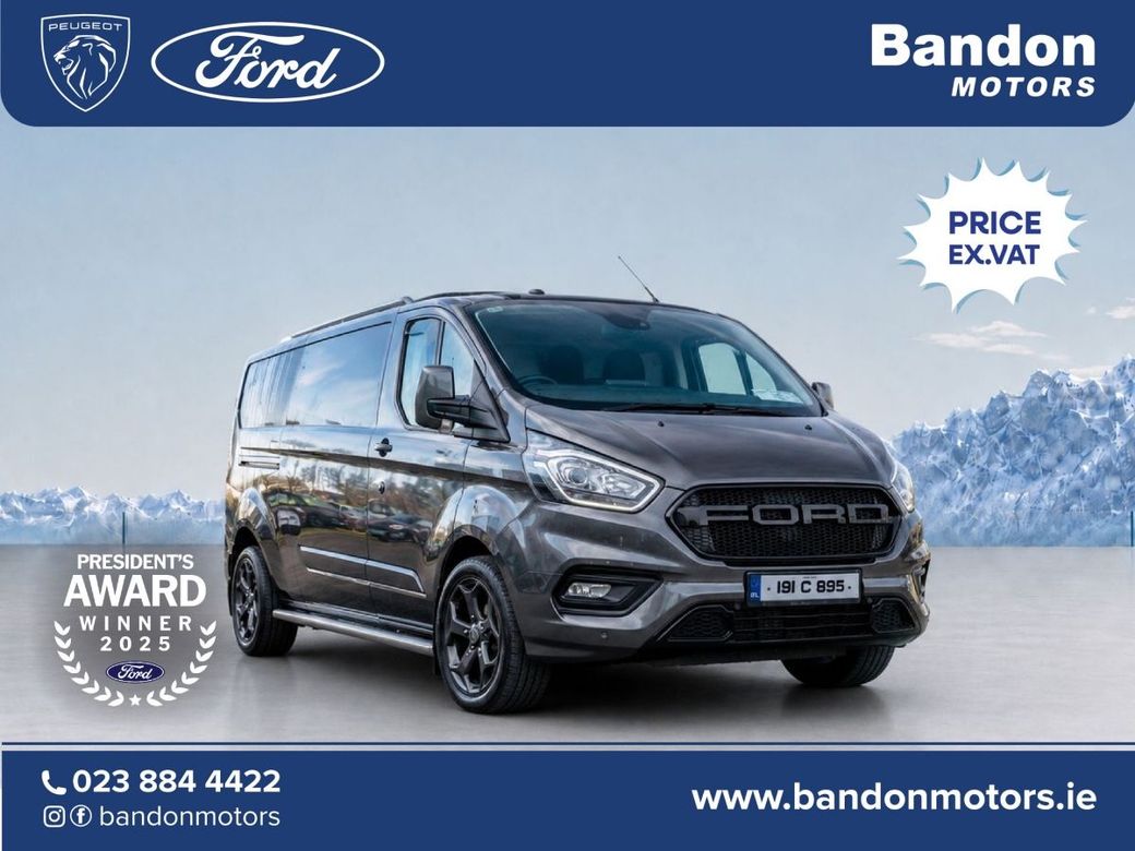Image for 2019 Ford Transit Custom 300 LWB LIMITED. UPGRADED ALLOYS, SIDE BARS, UPGRADED FRONT GRILL AND SPLITTER. LOOKS THE PART.