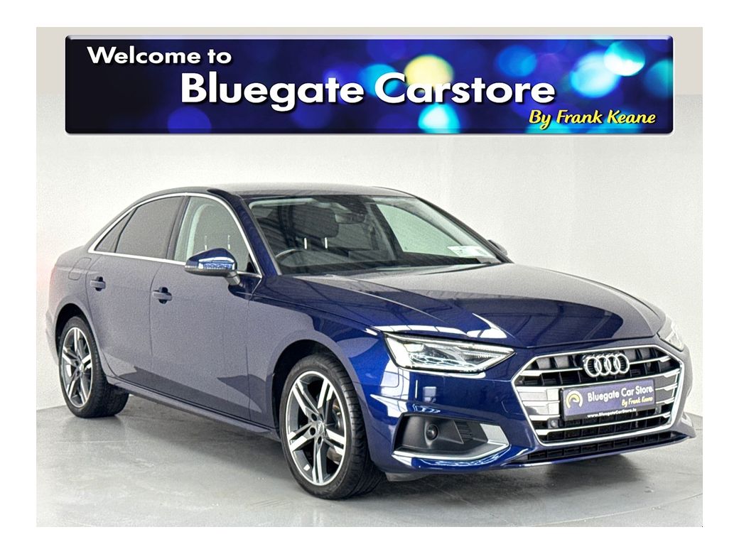 Image for 2020 Audi A4 LIMOUSINE 35 TDI 163BHP S-TRONIC SE**MULTIFUCTIONAL STEERING WHEEL**BLACK LEATHER INTERIOR**FRONT HEATED SEATS**BLUETOOTH**APPLE CARPLAY**REVERSE CAMERA**PARKING SENSORS**DRIVE SELECT MODES**