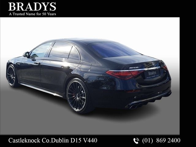 Image for 2025 Mercedes-Benz S Class S63 AMG 4Matic V8 Biturbo E-Performance--Panoramic Sunroof, Night Package, Multispoke Alloys, Rear Axle Steering