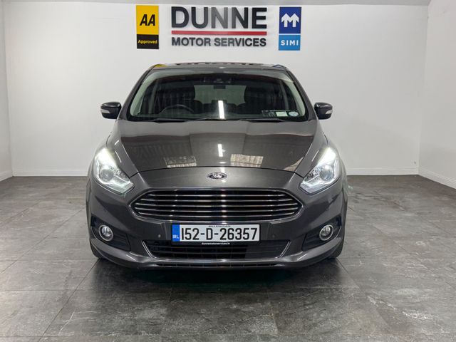 Image for 2015 Ford S-Max **TITANIUM **7 SEATS **2 KEYS **LANE ASSIST **CRUISE CONTROL **PARK OUT ASSIST **VIRTUAL DASH **TOUCH SCREEN RADIO **AMBIANT LIGHTING **FRONT AND REAR PARKING SENSORS **WIRELESS ONBOARD INTERNET **