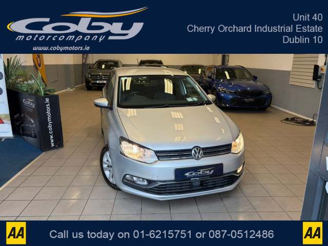 Image for 2014 Volkswagen Polo 1.0 75HP MANUAL 5SPEED 5DR. NCT &amp; TAX, Sat Nav, Alloy Wheels, Car Play, Touch Screen, MFSW, Air Con, AUTO Wipers, Full Electrics, 2 Keys, Folding Rear Seats, Luggage Cover and more.