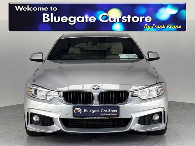 Image for 2017 BMW 4 Series 420D M SPORT**HARMON KARDON SOUNDSYSTEM**HEATED CREAM LEATHER INTERIOR**DRIVE MODES**PADDLE SHIFTERS**WIDE I-DRIVE SCREEN**BLUETOOTH MEDIA**CRUISE CONTROL**REVERSE CAMERA**PARKING SENSORS**ISOFIX**
