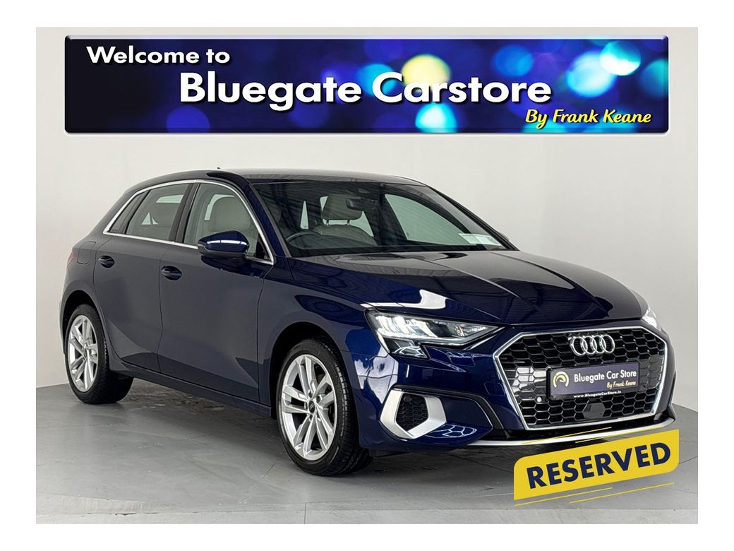 Image for 2023 Audi A3 SPORTBACK 30 TFSI 110HP**DIGITAL DASH**FULL LEATHER INTERIOR**PARKING SENSORS**APPLE CARPLAY**CRUISE CONTROL**AUTO LIGHTS**KEYLESS START**DUAL CLIMATE CONTROL**FINANCE AVAILABLE**