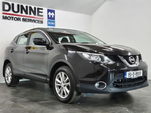 Image for 2015 Nissan Qashqai **2 KEYS **LANE ASSIST **CRUISE CONTROL **FRONT AND REAR PARKING SENSORS **DUAL DIGITAL CLIMATE CONTROL **MULTI FUNCTION STEERING WHEEL **ELECTRIC FOLDING MIRRORS **17" BRUSHED SILVER WHEELS **