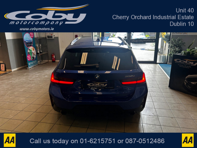 Image for 2024 BMW 3 Series 330E M SPORT AUTO PRO PACK. Stunning Car with 13k, FSH, 2 Keys, Massive Spec in Portimao Blue with Black Interior. Sat Nav, Apple Car Play, Heated Seats, MFSW, Dual Climate, Bluetooth and more
