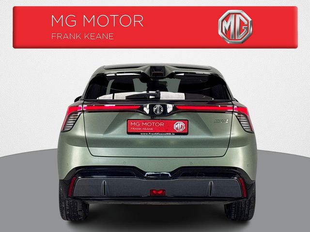 Image for 2024 MG MG4 X POWER RACING GREEN 435BHP 64KWH AUTO **HEATED ALCANTARA SEATS**18" DIAMOND CUT ALLOY WHEELS WITH TANZANITE ORANGE CALLIPERS**2 TONE ROOF**HEATED STEERING WHEEL**APPLE CARPLAY**TOUCH SCREEN DISPLAY**