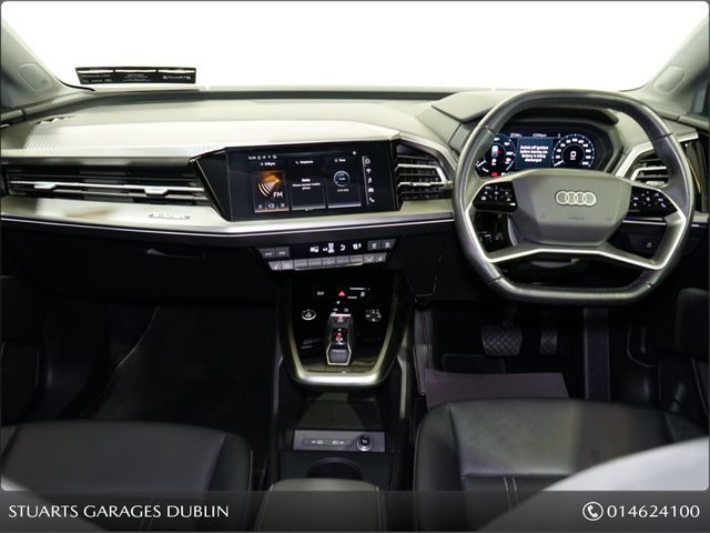 Image for 2022 Audi Q4 *IRISH CAR, 1 OWNER* 40 – BIGGER BATTERY* Q4 E-TRON SPORT SUV: TYPHOON GREY WITH BLACK LEATHER, 20” S/LINE ALLOYS, HEATED SEATS, REVERSING CAMERA
