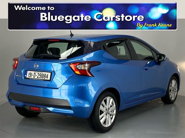 Image for 2019 Nissan Micra 1.0 SV 195**Semi Digital Dash**Touchscreen Media**Parking Sensors**Black Cloth Interior**Multifunctional Steering Wheel**USB Connector**Electric Front Windows**Isofix**6 Month Warranty**