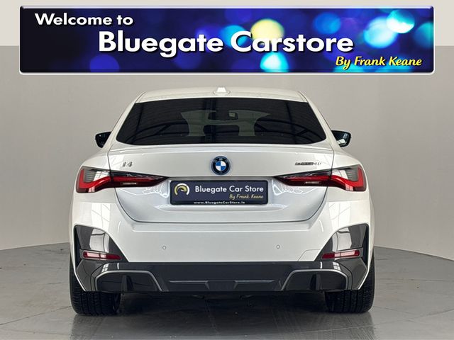 Image for 2022 BMW i4 EDRIVE40 M SPORT**FRONT HEATED SEATS**18 INCH ALLOYS**HALF LEATHER INTERIOR**TOUCH SCREEN INFOTAINMENT**REVERSE CAMERA**PARKING SENSORS**APPLE CARPLAY**ELECTRIC TAILGATE**KEYLESS START**