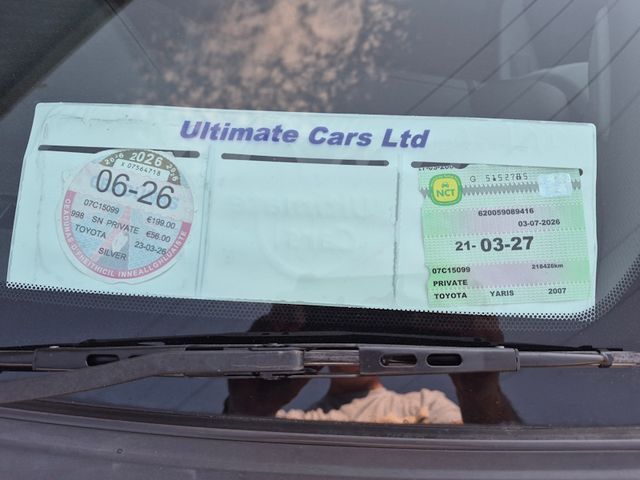 Image for 2007 Toyota Yaris NG 1.0L Terra New NCT 03/2027
