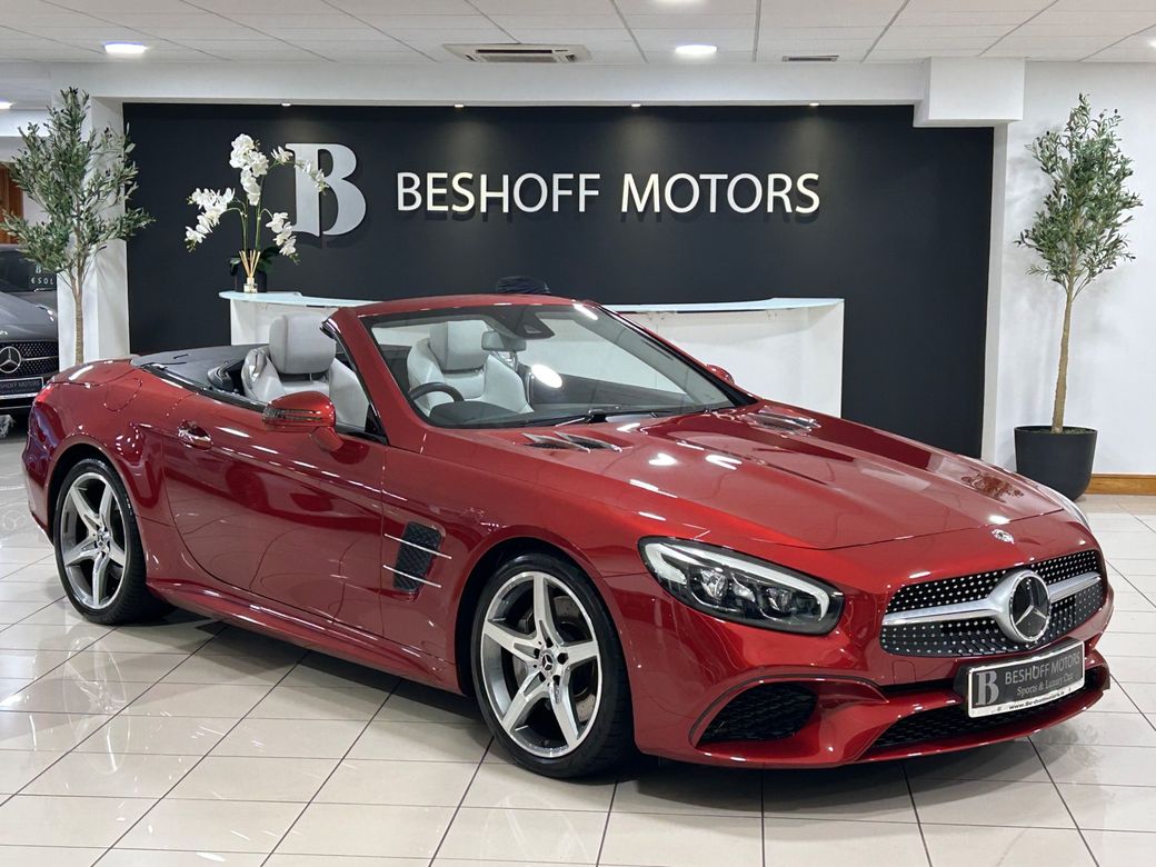 Image for 2019 Mercedes-Benz SL Class 400 AMG LINE=BEIGE LEATHER//1 OWNER//192 D REG=FULL MERCEDES SERVICE HISTORY=TAILORED FINANCE PACKAGES AVAILABLE=TRADE IN’S WELCOME 