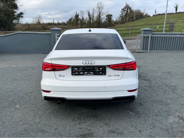 Image for 2019 Audi A3 Saloon 1.0 30 TFSI LIMOUSINE 116HP S LINE BLACK EDITION // IRISH CAR FROM NEW // FULL AUDI MAIN DEALER HISTORY // FACTORY BLACK EDITION // FLAT BOTTOM STEERING WHEEL // UPGRADED AUDI SPORT ALLOYS