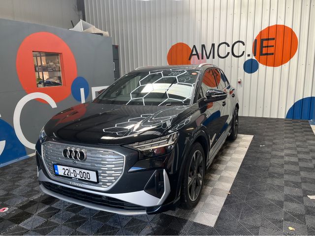 Image for 2022 Audi Q4 e-tron €31950 2022 AUDI Q4 E-TRON 40 S-LINE AUTOMATI / CRUISE CONTROL / 360° CAMERA / ELECTRIC MEMORY & HEATED SEATS / PADDLE SHIFTERS / AMBIENT LIGHTS / APPLE CARPLAY AND MORE