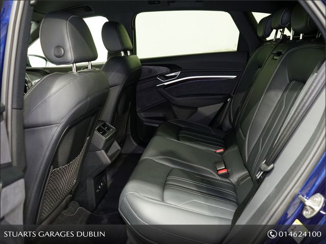 Image for 2023 Audi e-tron E-TRON 55 S LINE QUATTRO: 360 CAMERA, BANG AND OLUFSEN SOUND, NAVARRA BLUE METALLIC WITH BLACK VALCONA LEATHER, 21” DIAMOND CUT ALLOYS