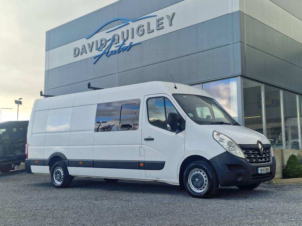 Image for 2018 Renault Master RWD LML35 DCI 130 Business EU6 7 seater crew cab*QUALITY ASSURED USED CARS*SIMI APPROVED*GREAT RATE FINANCE AVAILABLE*WELCOME TO DAVID QUIGLEY AUTOS*