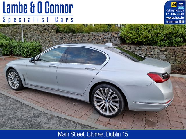 Image for 2019 BMW 7 Series 730d NEW MODEL * GLACIER SILVER / BLACK EXCLUSIVE NAPPA LEATHER * SUNROOF * LOW MILES * 