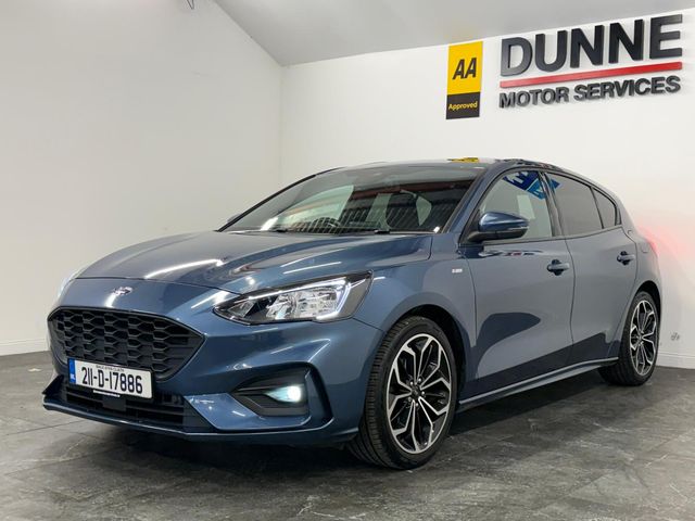 Image for 2021 Ford Focus **ST-LINE EDITION**MILD HYBRID**DIAMOND CUT ALLOYS**8"SYNC 3 TOUCHSCREEN MEDIA**SAT NAV**ANDROID/APPLE CAR PLAY**WIRELESS PHONE CHARGING**LANE DEPARTURE WARNING**FRONT AND REAR PARKING SENSORS**2 KEYS