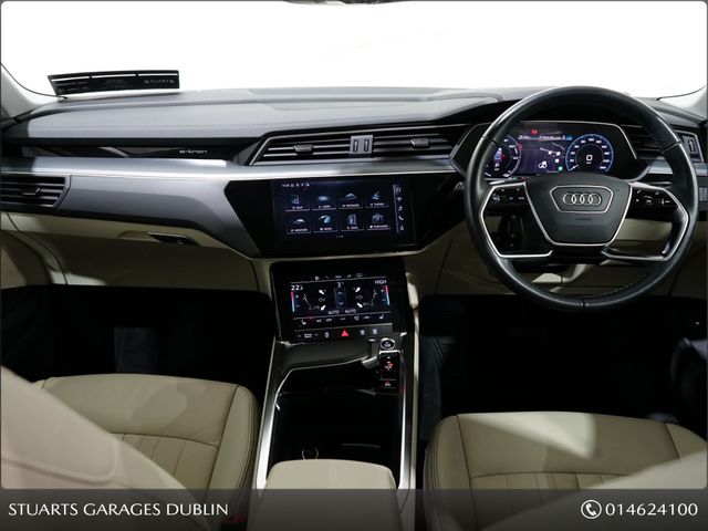 Image for 2023 Audi Q8 e-tron Q8 50 E-TRON QUATTRO SPORT: CHRONOS GREY WITH BEIGE VOLCONA LEATHER, 21” DIAMOND CUT ALLOYS, FULL ELECTRIC SEATS WITH MEMORY, HEATED FRONT SEATS