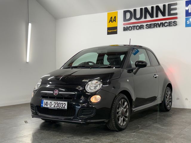 Image for 2014 Fiat 500 **SPORT MODEL **MULTI FUNCTION STEERING WHEEL **CITY DRIVE MODE **ELECTRIC WINDOWS **AUTO START STOP **HALF LEATHER HALF ALCANTARA BLACK SEATS **BLUETOOTH RADIO **VOICE CONTROL **FACTORY TINTS **HEADL