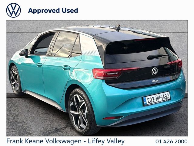 Image for 2020 Volkswagen ID.3 58KWH 1ST PLUS 204HP *MAKENA TURQUOISE *18" ALLOYS* *HEATED SEATS* *CARPLAY / ANDROID AUTO* *BATTERY CERTIFIED* *PCP FINANCE AVAILABLE*