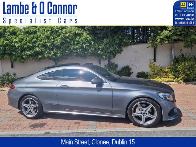 Image for 2016 Mercedes-Benz C Class C 220 D COUPE * AMG LINE * PREMIUM PLUS * SELENITE GRAY * PAN ROOF * ELEC SEATS * REVERSE CAMERA * HEATED SEATS * KEYLESS - GO * 