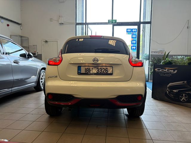 Image for 2018 Nissan Juke 1.6 SV Premium CVT RED EX 4DR. New NCT Done Before Collection, Alloy Wheels, 2Keys, MFSW, Air Conditioning, Cruise Control, BT, Folding Rear Seats, & more.