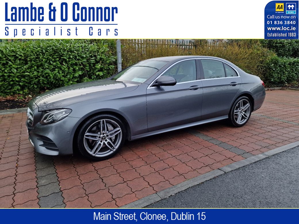 Image for 2018 Mercedes-Benz E Class E200 D * AMG LINE * SELENITE GRAY / BEIGE LEATHER * REAR-VIEW CAMERA * HEATED SEATS * 19" AMG DOUBLE-SPOKE WHEELS * 