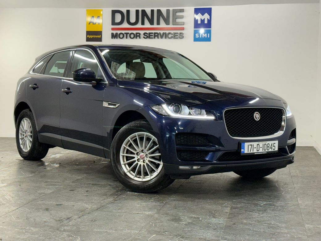 Image for 2017 Jaguar F-Pace 2.0 D AWD PRESTIGE 5DR AUTO**REAR CAMERA**FULL CREAM LEATHER**18" POLISHED SILVER ALLOYS**SAT NAV**ELECTRIC HEATED SEATS**LDW**WARRANTY**FINANCE AVAILABLE
