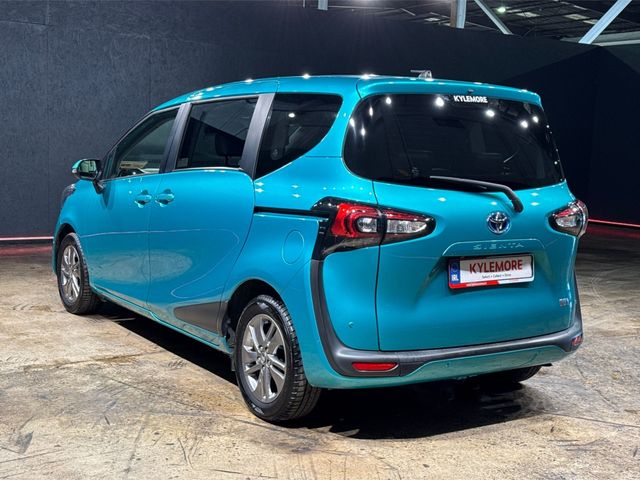 Image for 2021 Toyota Sienta 1.5 HYBRID 7 SEATER - BLACK/BROWN HALF LEATHER TRIM - FACTORY ALLOYS - CRUISE CONTROL - DUAL POWER SLIDING DOORS - PUSH BUTTON START/STOP