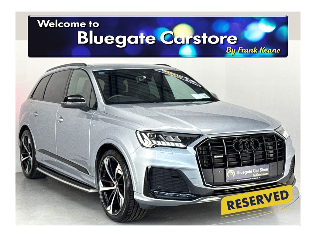 Image for 2023 Audi Q7 45 TDI S-LINE QUATTRO**7 SEATER**BLACK LEATHER INTERIOR**FRONT HEATED ELECTRIC SEATS**TOUCH SCREEN INFOTAINMENT**REVERSE CAMERA**PARKING SENSORS**APPLE CARPLAY**SATNAV**22"ALLOYS**ELECTRIC TAILGATE**