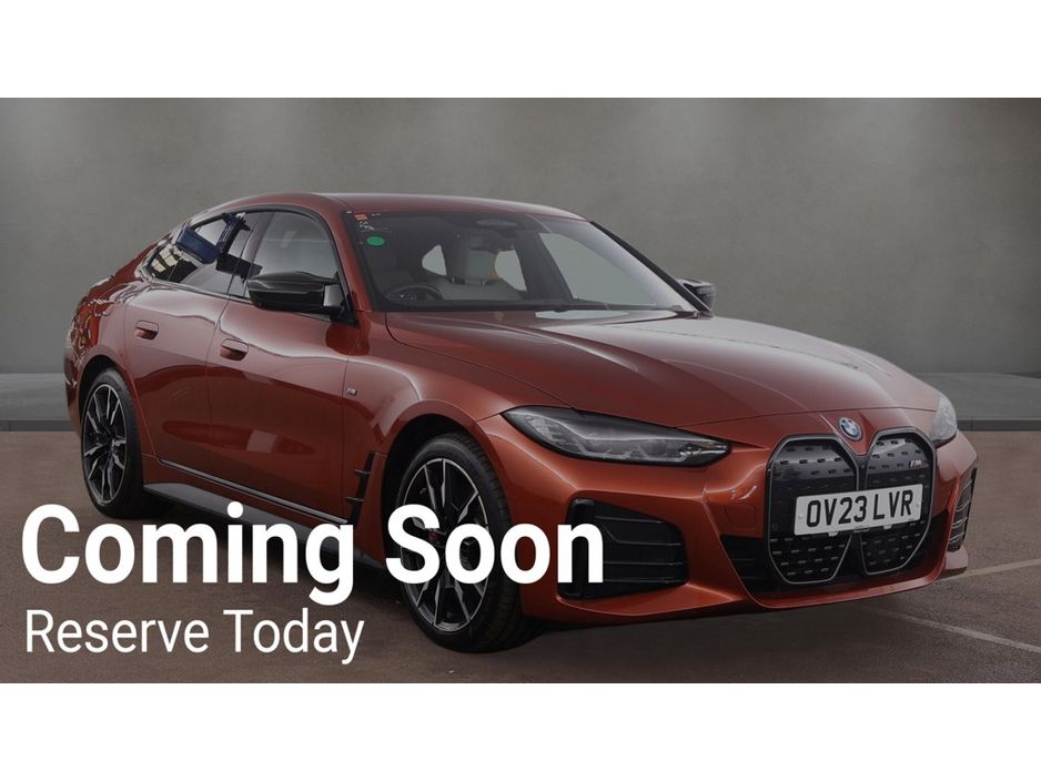 Image for 2023 BMW i4 M50 540BHP AUTOMATIC **ONE OWNER / 19" ALLOYS / DRIVING ASSISTANT PRO / ELECTRIC BOOTLID / FULL OYSTER LEATHER / HARMAN KARDON SOUND / M SEATBELTS / 360 DEGREE CAMERA / WIRELESS PHONE CHARGING**