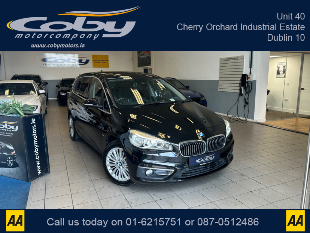 Image for 2015 BMW 2 Series Gran Tourer 1.5 Auto 7 Seater . New NCT, 2Keys, Alloy Wheels, Dual Climate Control, Full Electrics, Sat Nav, Parking Sensors, Reverse Camera, Cruise Control, Bluetooth, Full Leather, CD, Lane Departure and more.