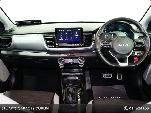 Image for 2025 Kia Stonic **K3 1.0T AUTOMATIC** SMOKE BLUE METALLIC WITH HALF LEATHER INTERIOR - REVERSE CAMERA, SATELLITE NAVIGATION, PARKING SENSORS, DIAMOND CUT ALLOY WHEELS