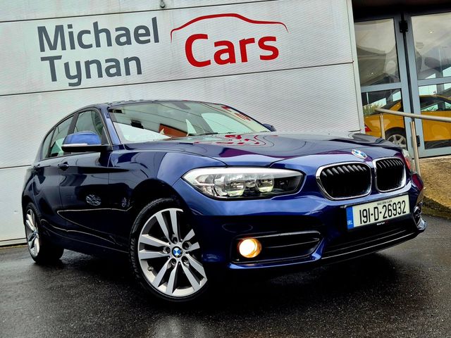 Image for 2019 BMW 1 Series 116d 1.5 Diesel Auto Parking Sensors + 17'' Alloys + Cream Leather Interior + Auto Lights + Satnav