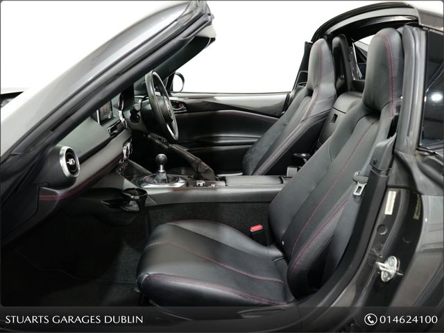 Image for 2018 Mazda MX-5 2.0 (160PS) RF GT MACHINE GREY WITH BLACK LEATHER*HEATED SEATS, KEYLESS ENTRY, ADAPTIVE LIGHTING, LANE DEPARTURE, BOSE, CRUISE & CLIMATE, PDC, LIMITED SLIP DIFF, BILSTEIN SPRINGS, REAR CAMERA, APPL