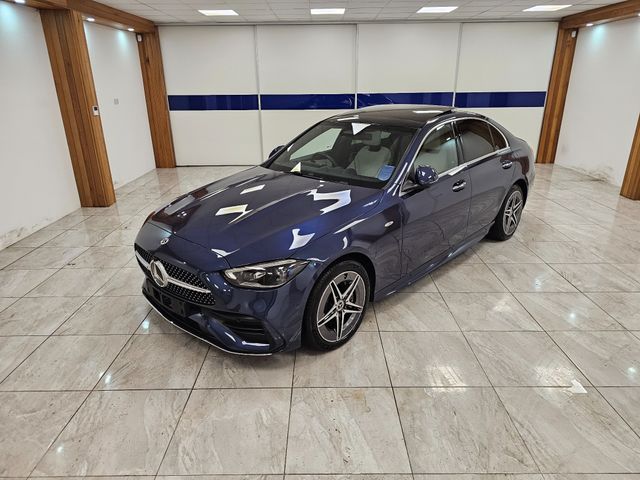 Image for 2025 Mercedes-Benz C Class BLUE WITH CREAM // PREMIUM C300E