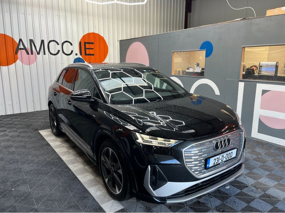 Image for 2023 Audi Q4 e-tron €32950 2023 AUDI Q4 E-TRON 40 S-LINE AUTOMATIC / CRUISE CONTROL / 360° CAMERA / ELECTRIC MEMORY & HEATED SEAT / REAR HEATED SEATS / PADDLE SHIFTERS / AMBIENT LIGHTS / APPLE CARPLAY