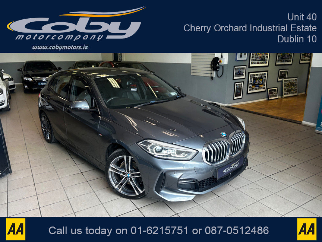 Image for 2020 BMW 1 Series I M SPORT 5DR Petrol Manual. Immaculate Car with only 62km, NCTd, Service History. Full M Sport Spec, Sat Nav, Cruise Control, Heated Seats, MFSW, Media, Parking Sensors, Full Electrics and much more.