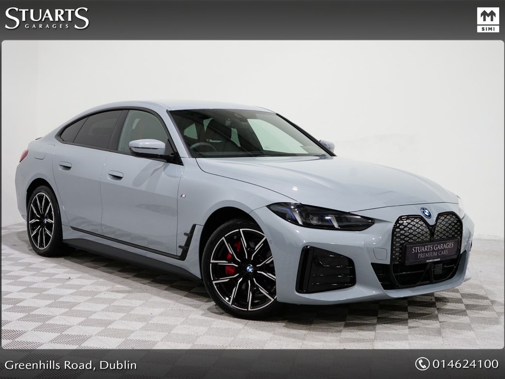 Image for 2025 BMW i4 *SOLD DEPOSIT TAKEN*FACELIFT – i4 40 WITH PRO, COMFORT AND TECH PACK* M-SPORT, BROOKLYN GREY METALLIC, BLACK WITH RED HIGHLIGHTS LEATHER, HEADS UP, SUN PRO GLASS