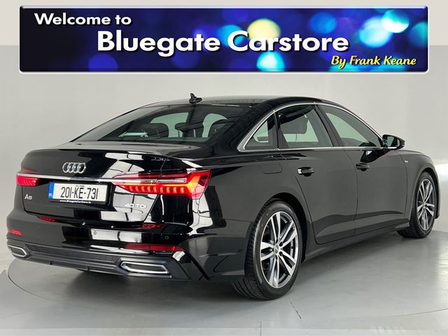 Image for 2020 Audi A6 LIMOUSINE 2.0 TDI 204BHP S-TRONIC S LINE**FRONT HEATED SEATS**HALF ALCANTARA HALF LEATHER INTERIOR**TOUCH SCREEN MEDIA DISPLAY**PARKING SENSORS**APPLE CARPLAY**DUAL CLIMATE CONTROL**KEYLESS START**