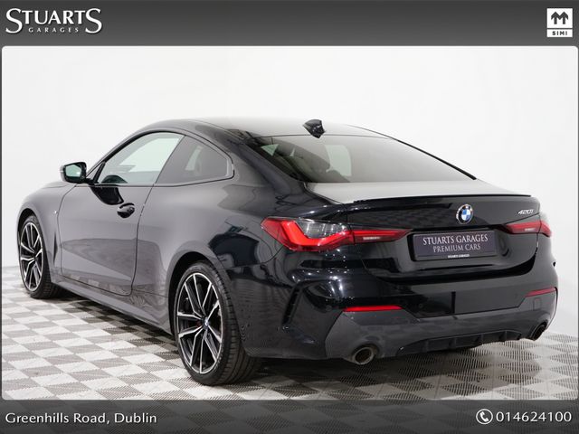 Image for 2021 BMW 4 Series 420I M SPORT PETROL AUTO*BLACK SAPHAIRE WITH OYSTER LEATHER, APPLE CARPLAY / ANDROID AUTO, M SPORT PRO PACK, RED CALIPERS, PRIVACT GLASS, AMBIENT LIGHTING*